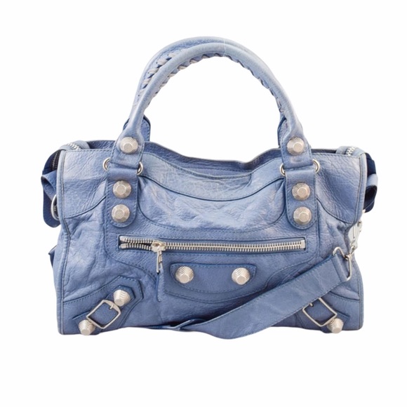 ❌SOLD❌Balenciaga Agneau City Bag Blue - Picture 1 of 14